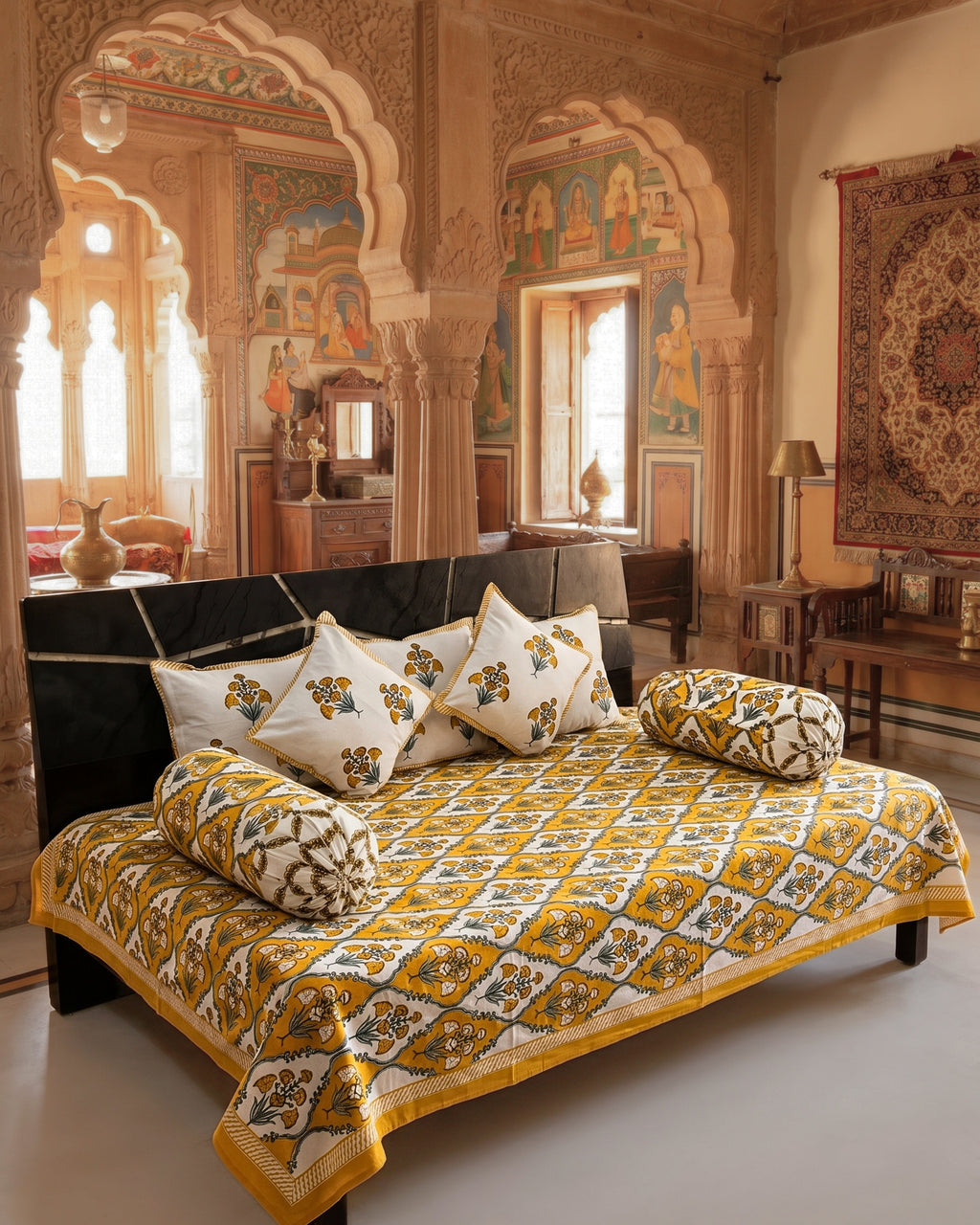 Mustard Regal | Set of 8 | Pure Cotton