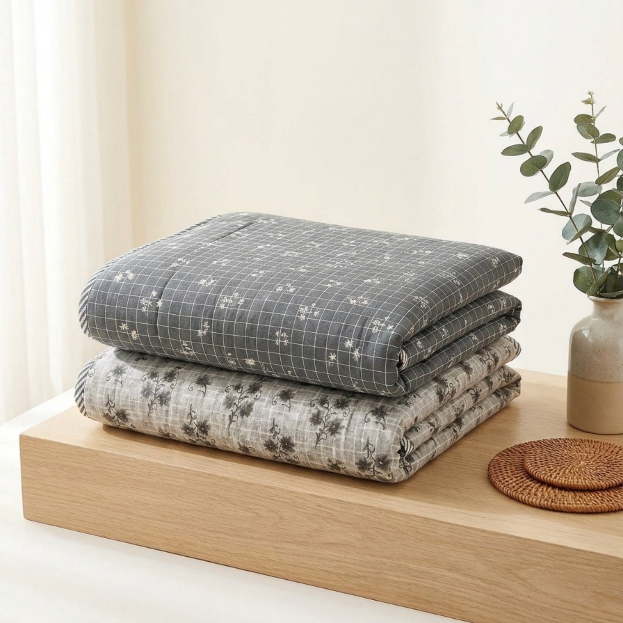 Slate Hush | Single | Mixed Cotton