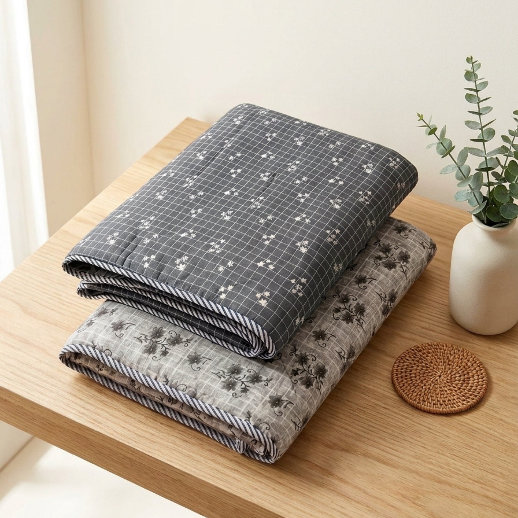 Slate Hush | Single | Mixed Cotton