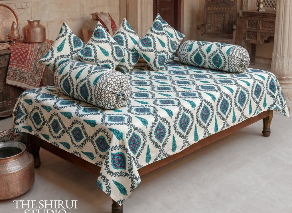 Teal Haven | Set of 8 | Pure Cotton
