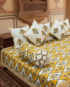 Mustard Regal | Set of 8 | Pure Cotton