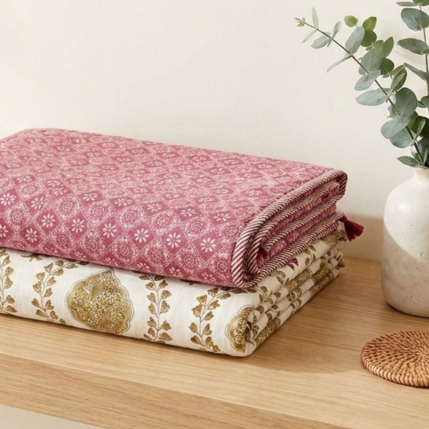 Wine Block | Single | Mixed Cotton