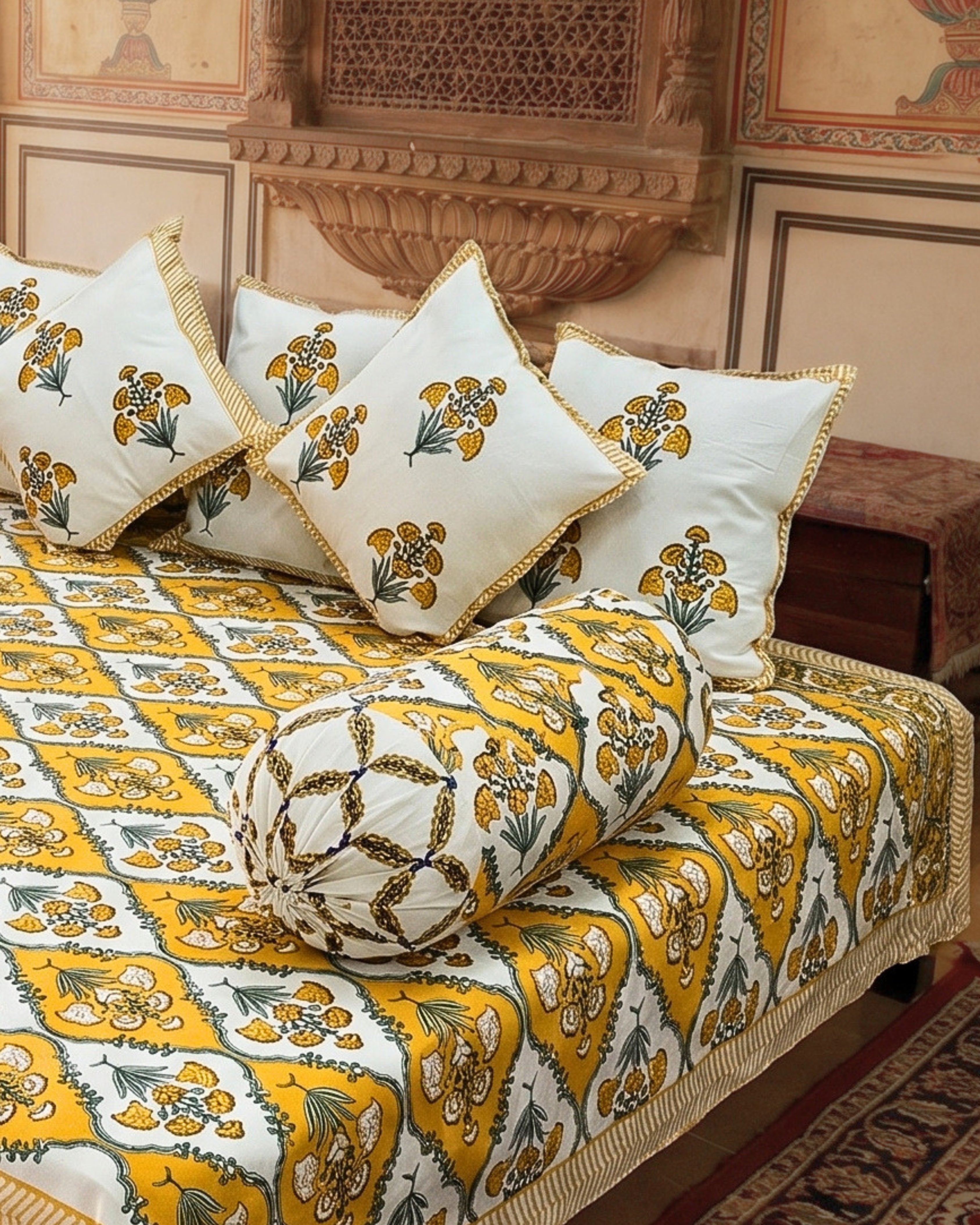 Mustard Regal | Set of 8 | Pure Cotton