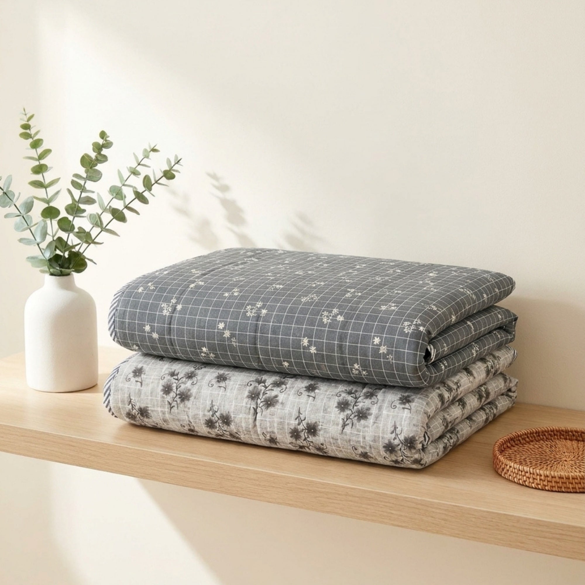 Slate Hush | Single | Mixed Cotton