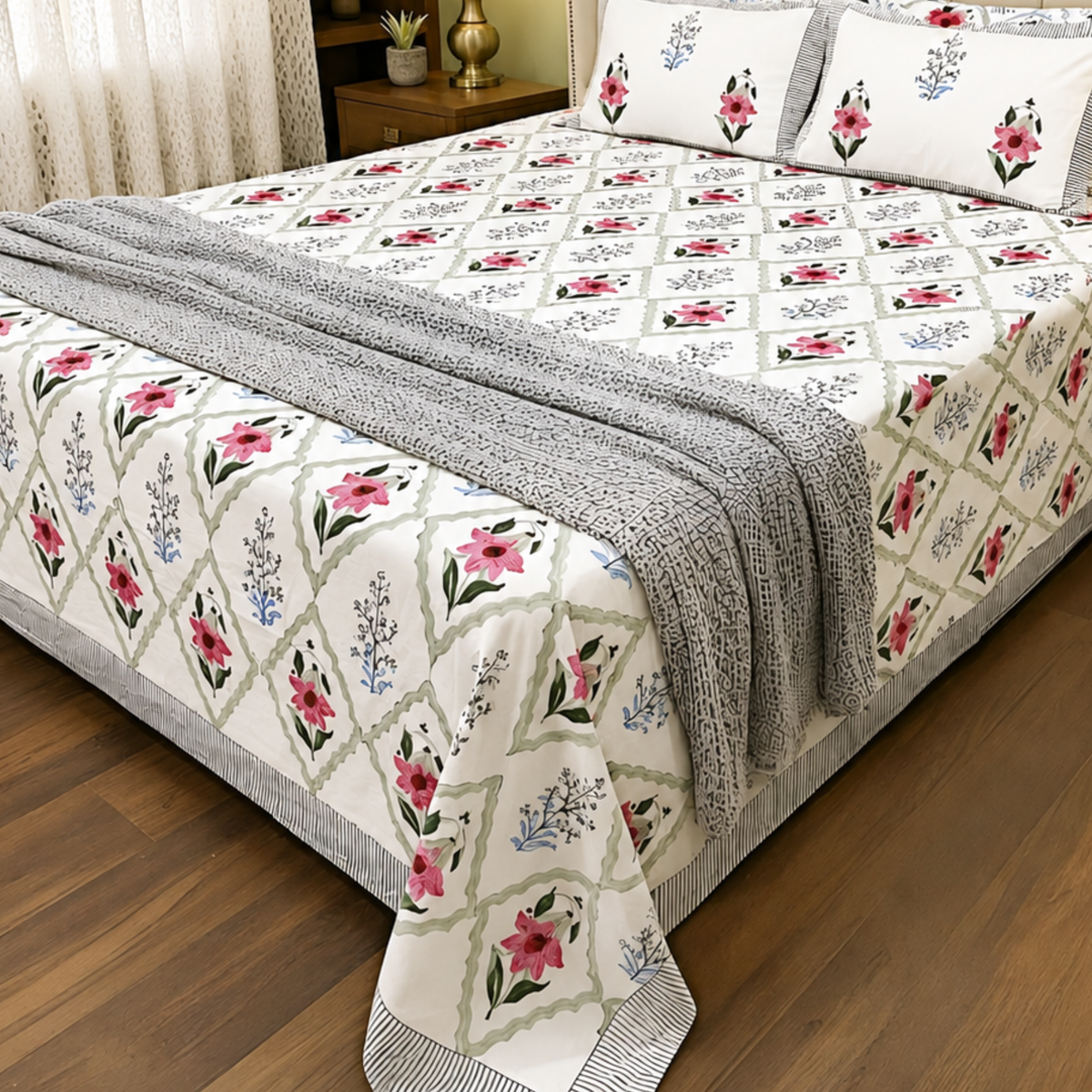 Haze Percale King Bedsheet