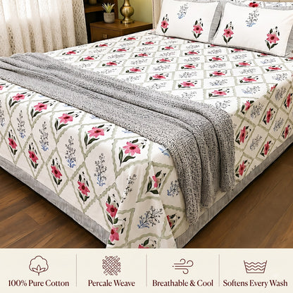 Haze Percale King Bedsheet