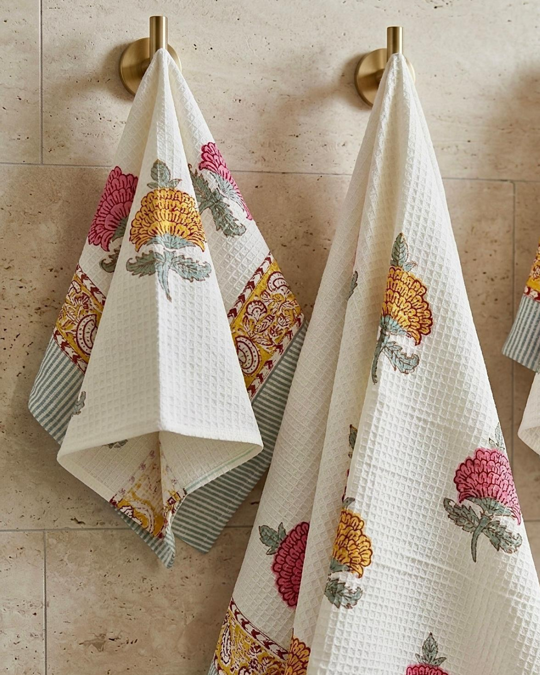 Rich Floral Buti | Cotton Towel Set
