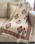 Gurhal Buti| Jute Sofa throw
