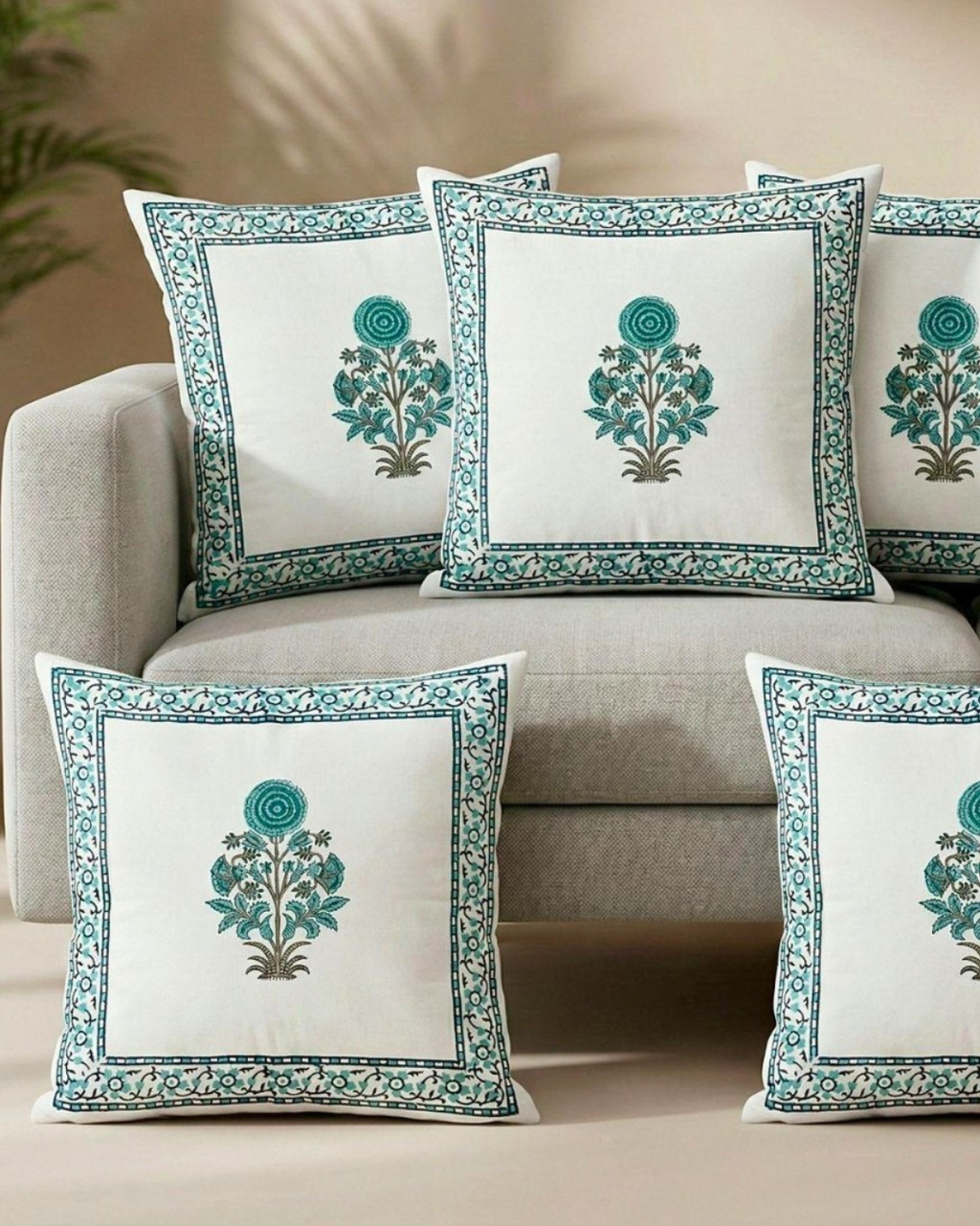 Moss Buta Motif | Cushion Cover Set