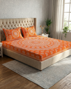 Gerua Mandala | Queen Bedsheet