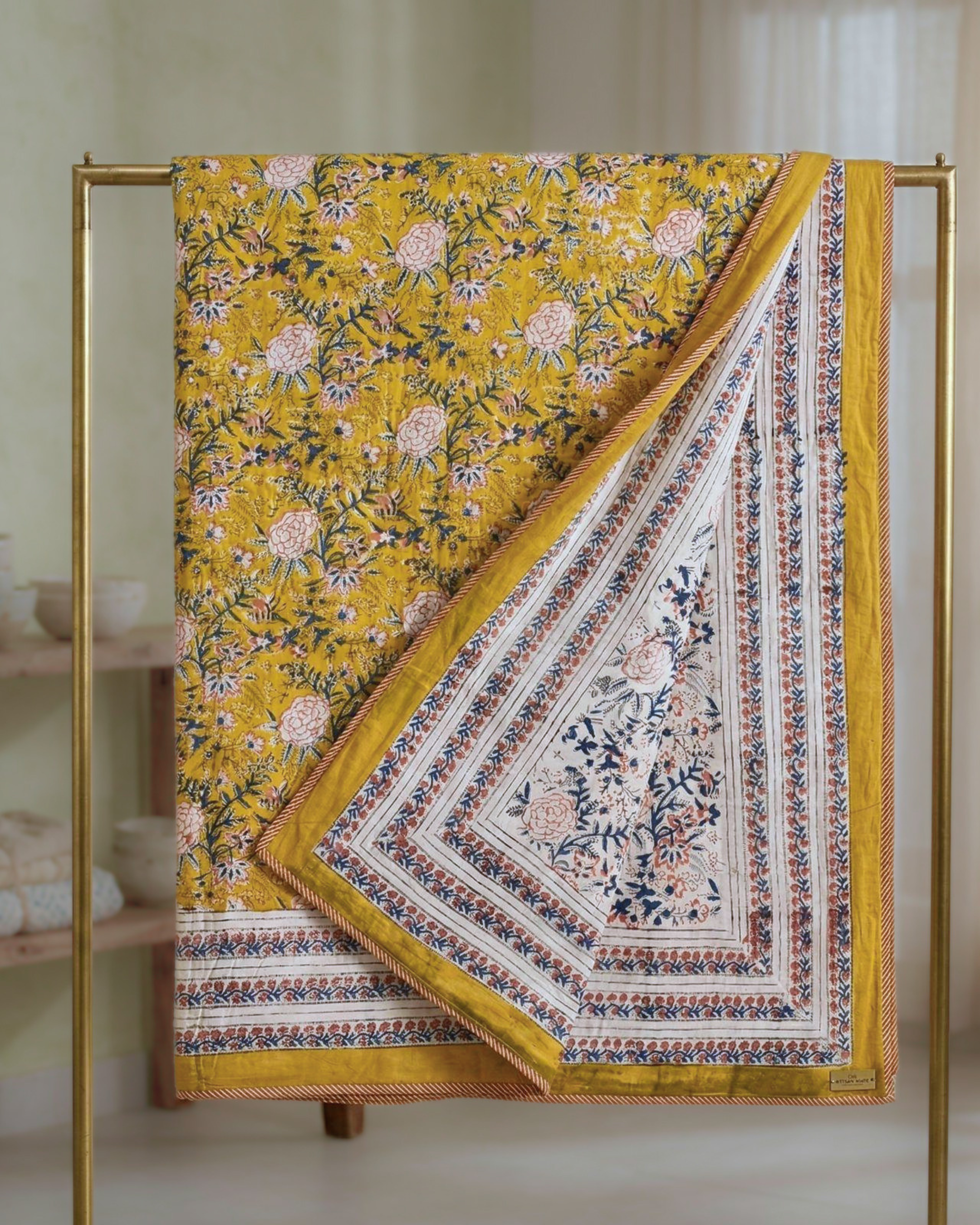 Honey Floral | Mulmul King Dohar
