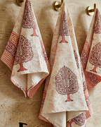 Rust Mughal Motif | Cotton Towel Set