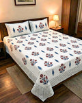 Neel Patti Block Barmeri | King Bedsheet