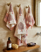 Rust Mughal Motif | Cotton Towel Set