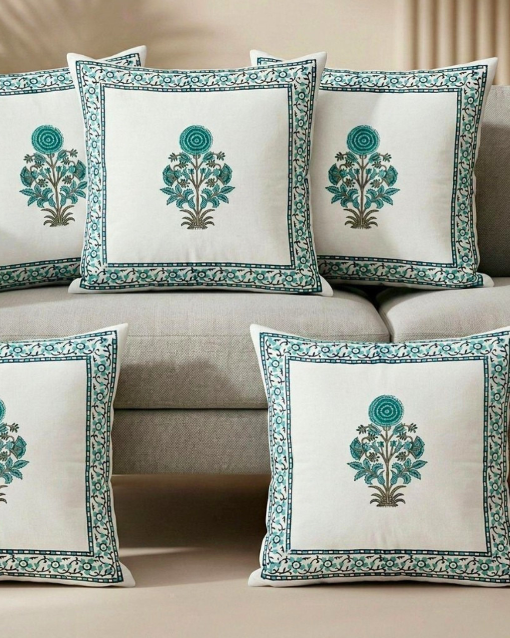 Moss Buta Motif | Cushion Cover Set