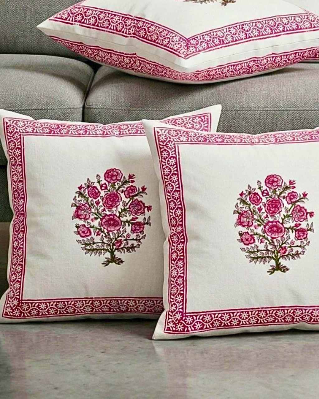 Fuschia Buta | Cushion Cover Set
