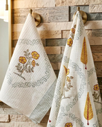 Mustard Buta | Cotton Towel Set