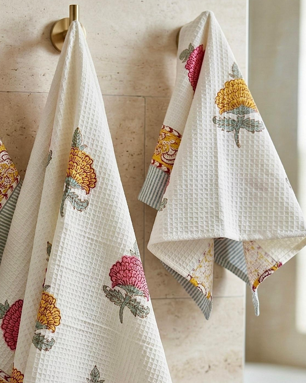 Rich Floral Buti | Cotton Towel Set