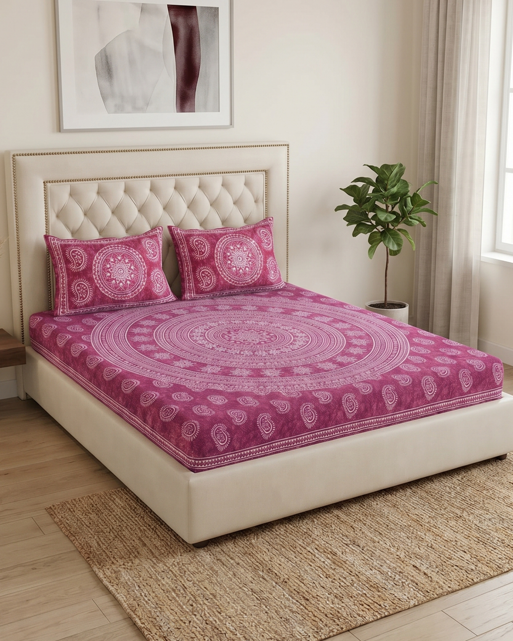 Zinnia Mandala | Queen Bedsheet