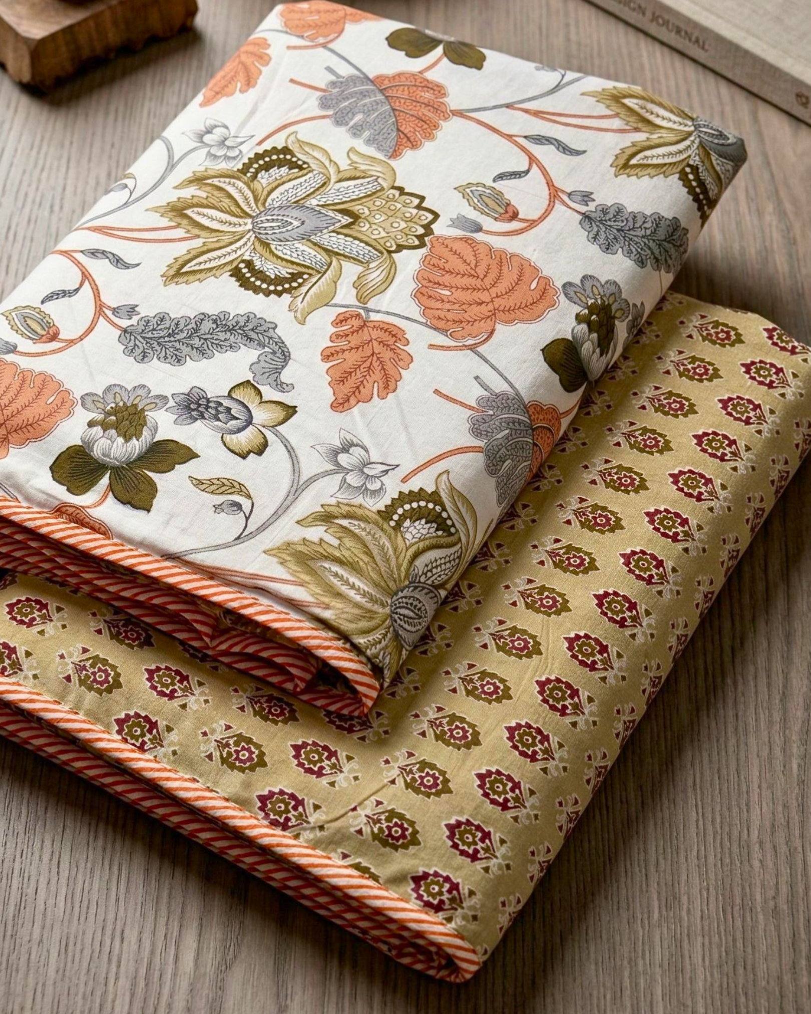 Peach Floral | Single Dohar