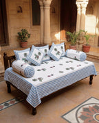 Cerulean Serenity | Set of 8 | Pure Cotton