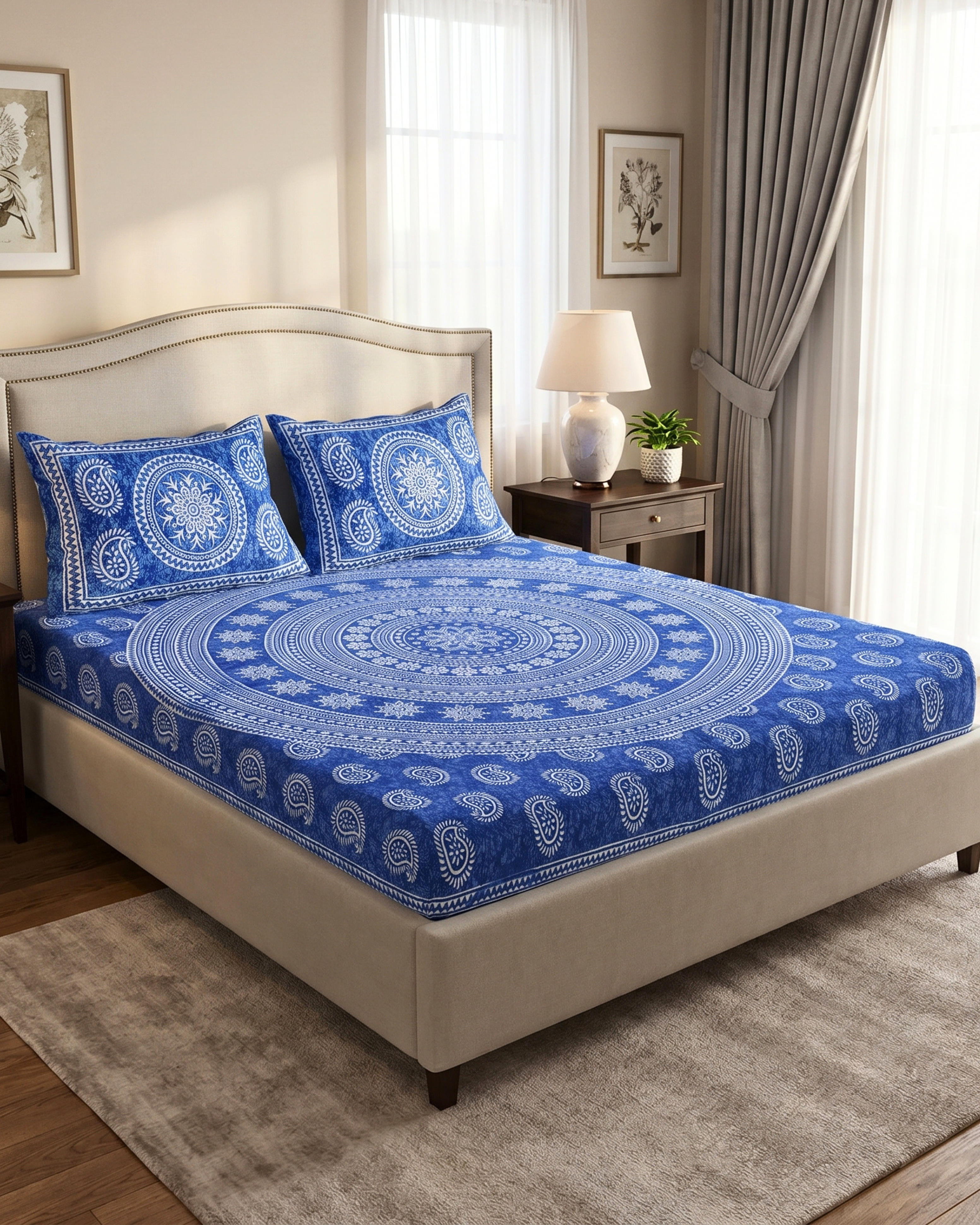 Iris Mandala | Queen Bedsheet