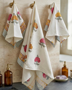 Rich Floral Buti | Cotton Towel Set