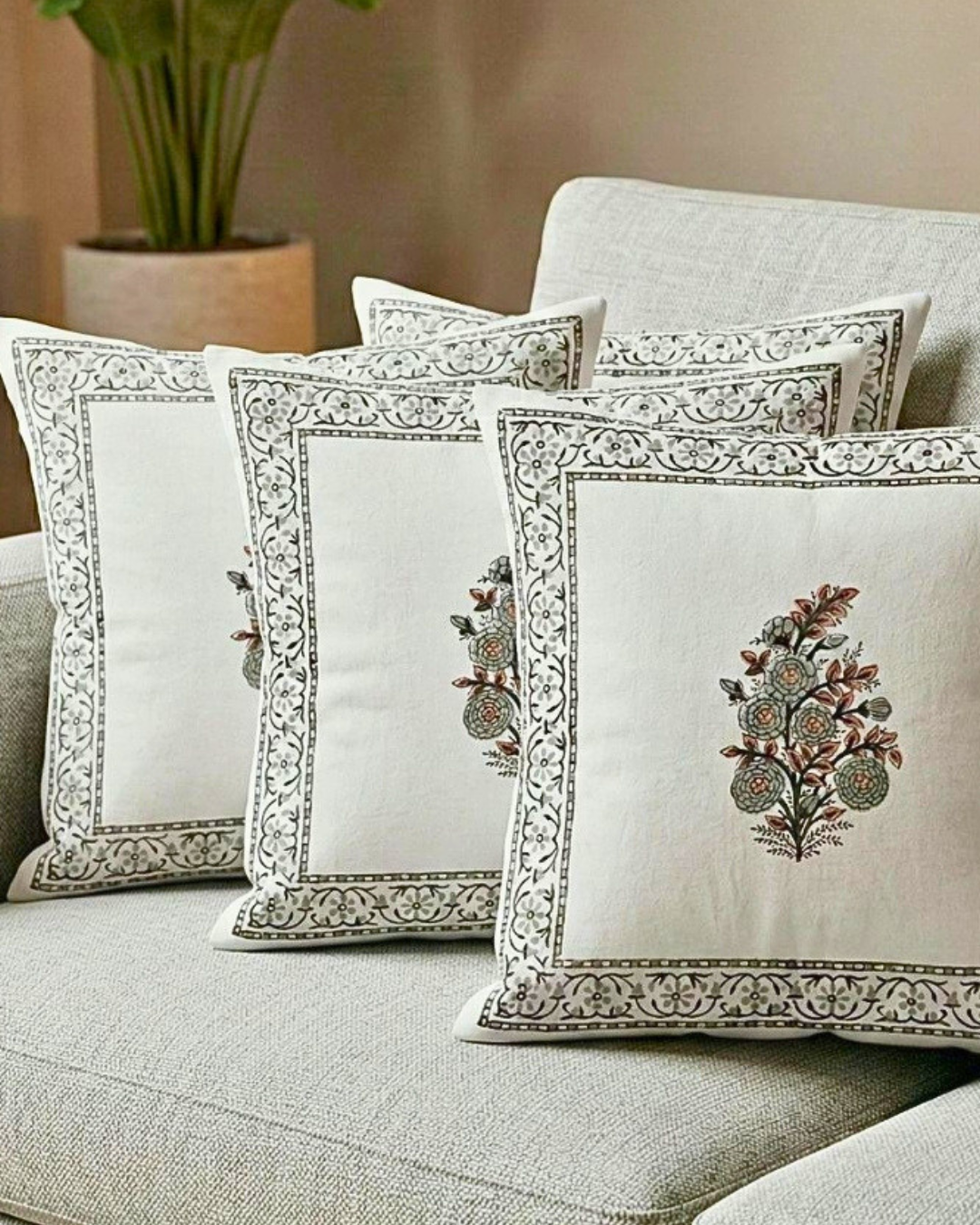 Classic Stone Motif | Cushion Cover Set