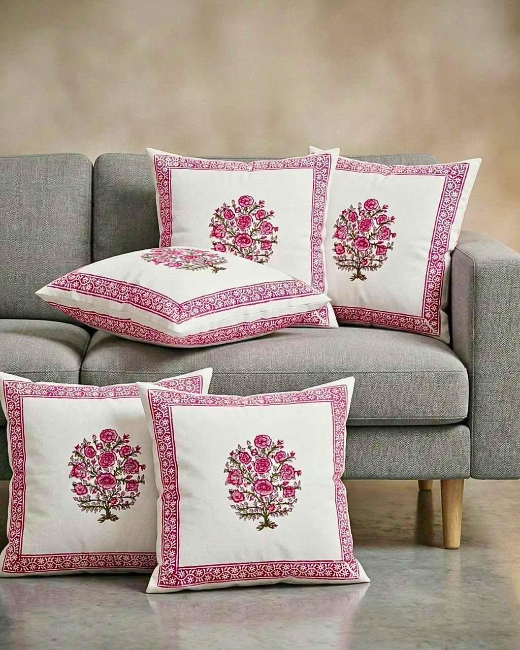 Fuschia Buta | Cushion Cover Set