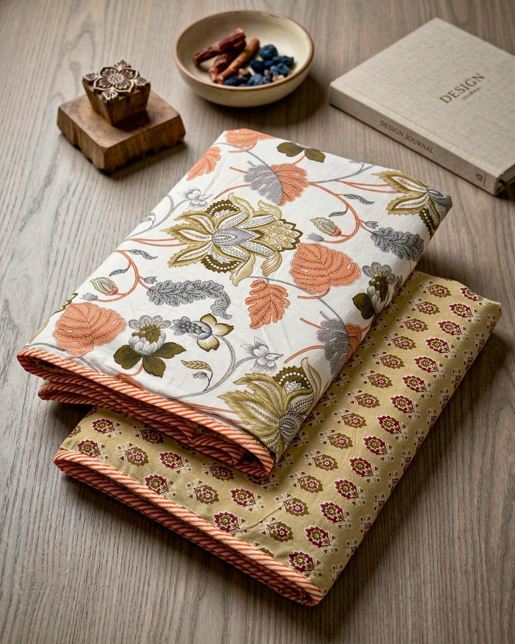 Peach Floral | Single Dohar