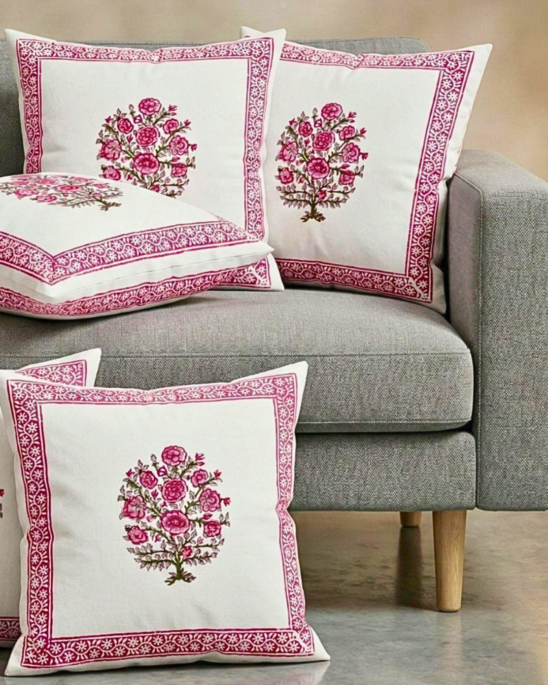 Fuschia Buta | Cushion Cover Set