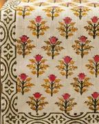 Laal Buta | Jute Table Runner 6 seater
