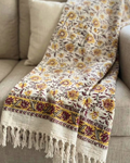 Mustard Bel | Jute Sofa Throw