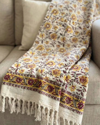Mustard Bel | Jute Sofa Throw