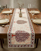 Rustic Mughal Motif | Cotton Table Runner 6 seater