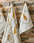 Mustard Buta | Cotton Towel Set