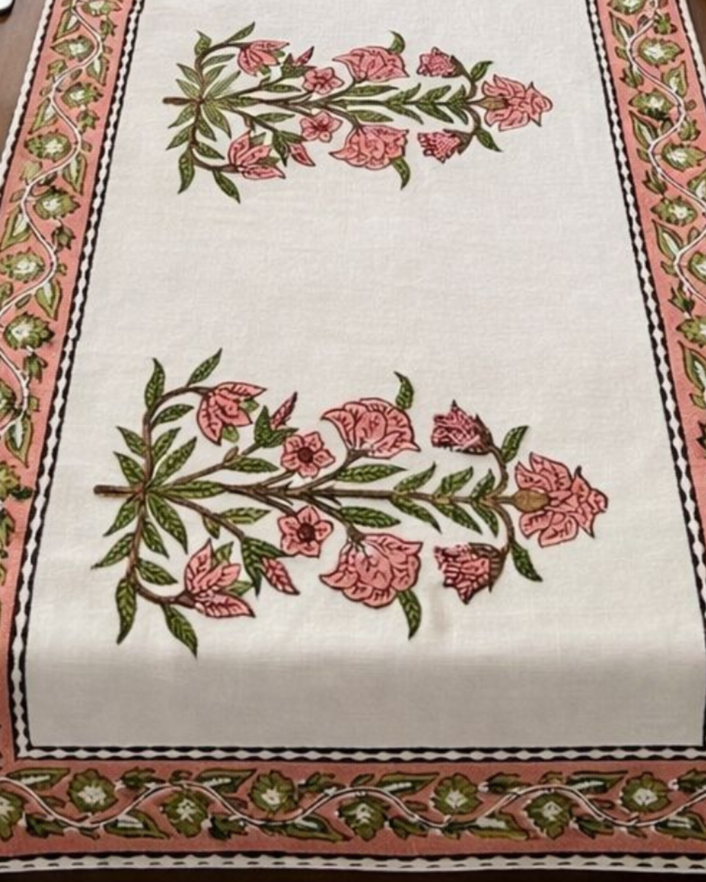 Desert Flower | Cotton Table Runner 6 seater