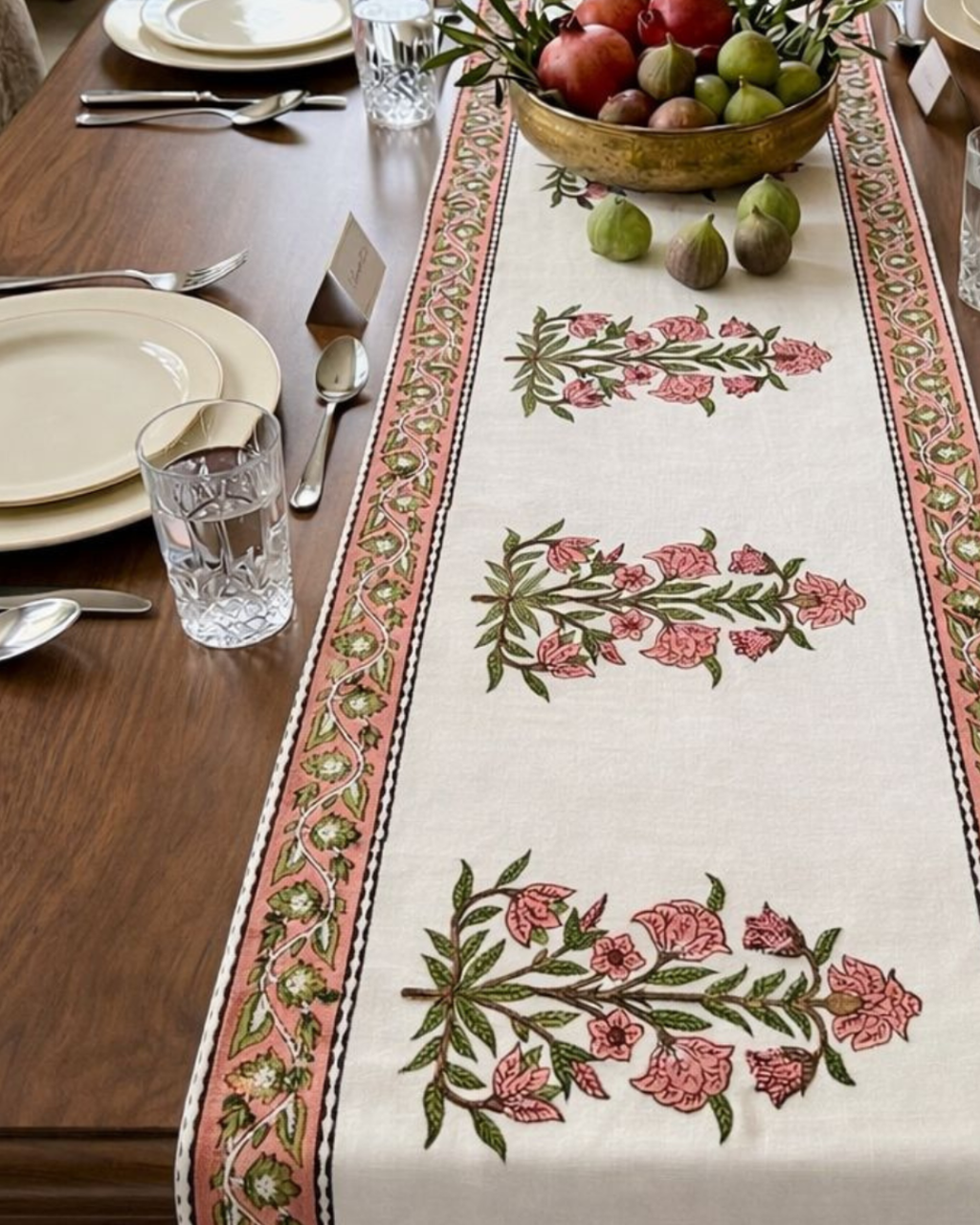 Desert Flower | Cotton Table Runner 6 seater