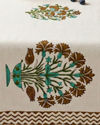 Desert Bloom | Jute Table Runner 6 seater