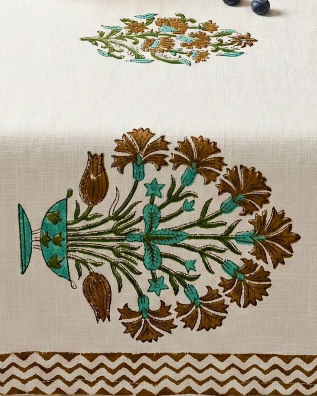 Desert Bloom | Jute Table Runner 6 seater