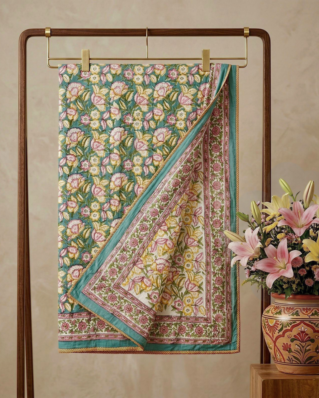 Fern Floral | Mulmul King Dohar