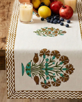 Desert Bloom | Jute Table Runner 6 seater