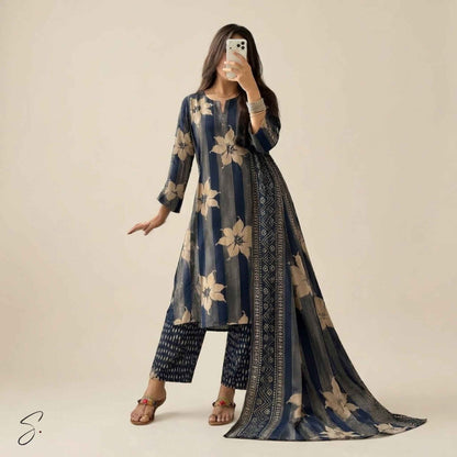 Aegean Bloom Cotton Ensemble