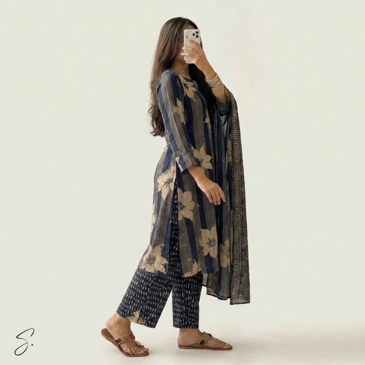 Aegean Bloom Cotton Ensemble
