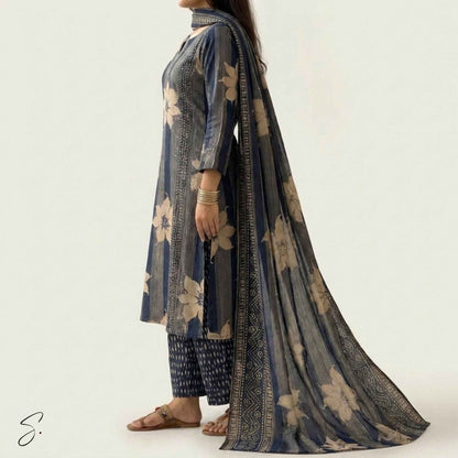 Aegean Bloom Cotton Ensemble