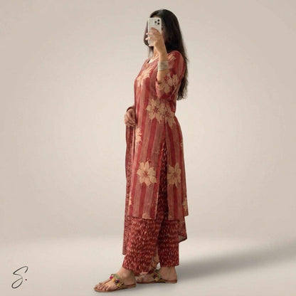 Amber Bloom Cotton Ensemble