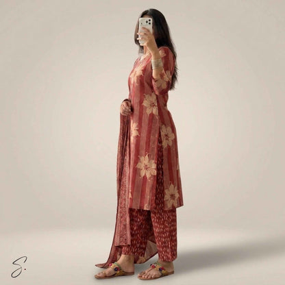 Amber Bloom Cotton Ensemble