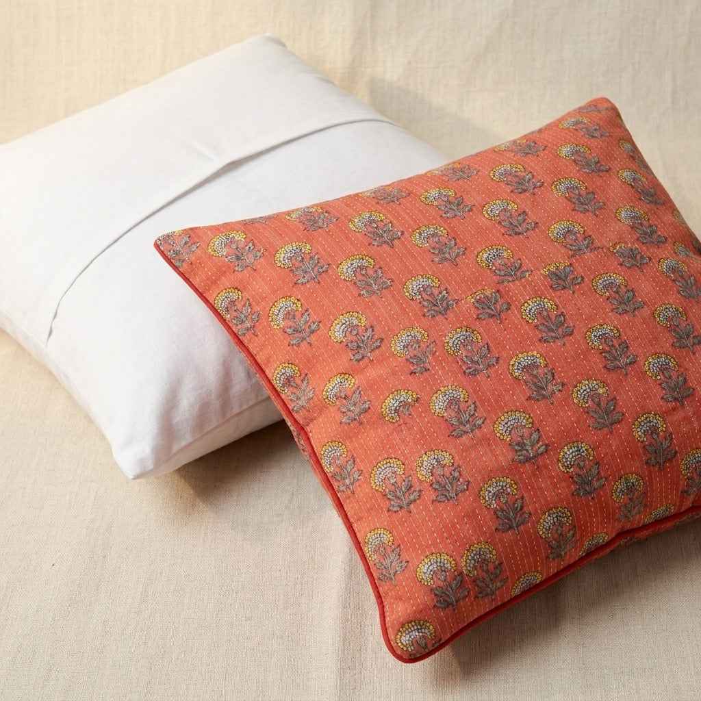 Coral Cotton Accent