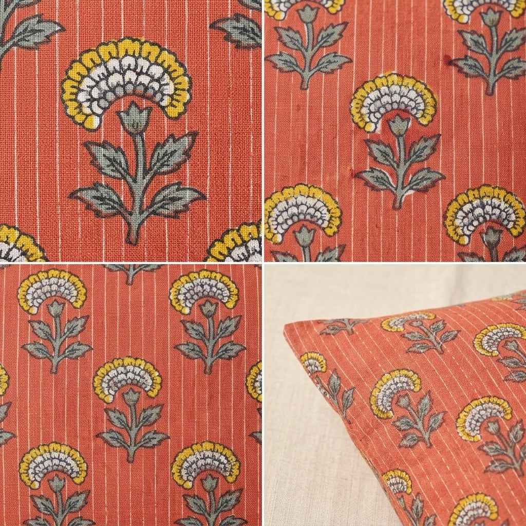 Coral Cotton Accent