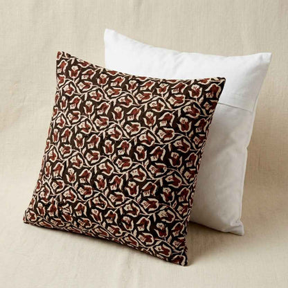 Espresso Floral Cotton Accent